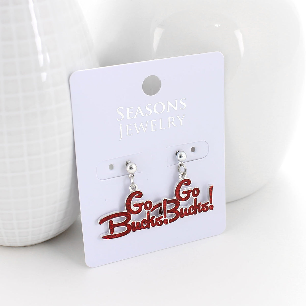 Ohio State Slogan Earrings