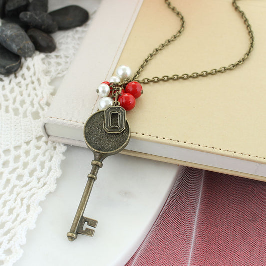 Ohio State Logo Key Necklace