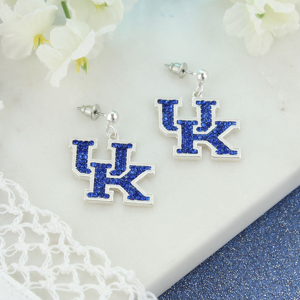 Kentucky Crystal Logo Earring