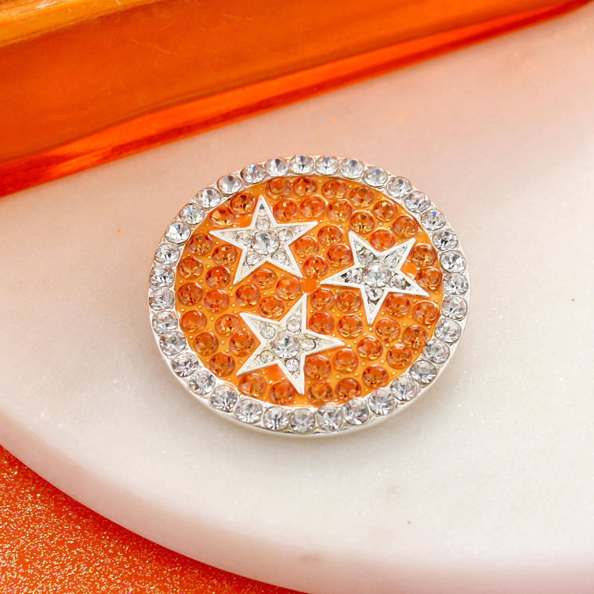 Tennessee Tri-Star Crystal Logo Convertible Pin/Pendant