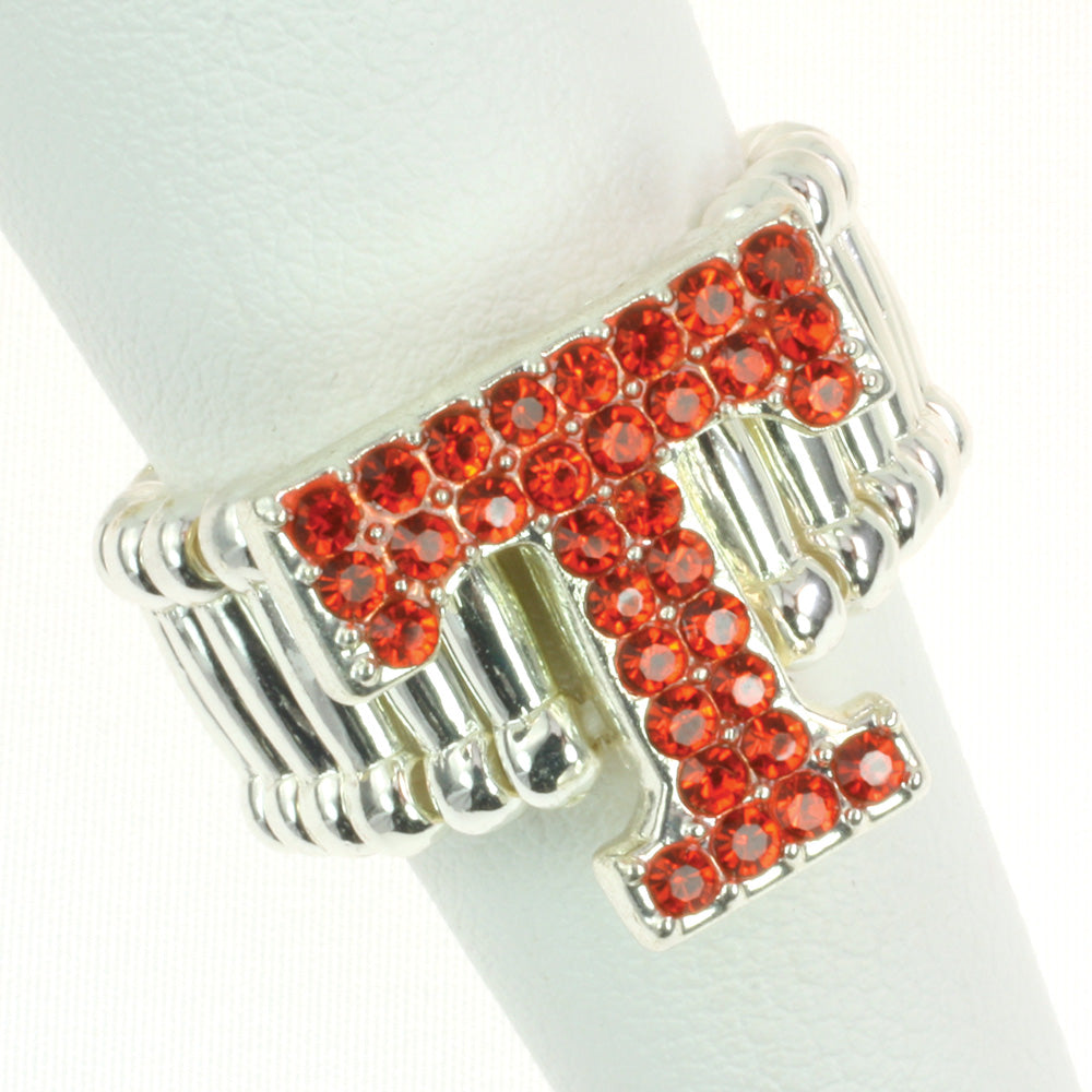 Tennessee Rhinestone Crystal Stretch Ring