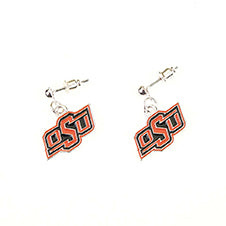 Oklahoma State Enamel Logo Earrings - Fan Sparkle