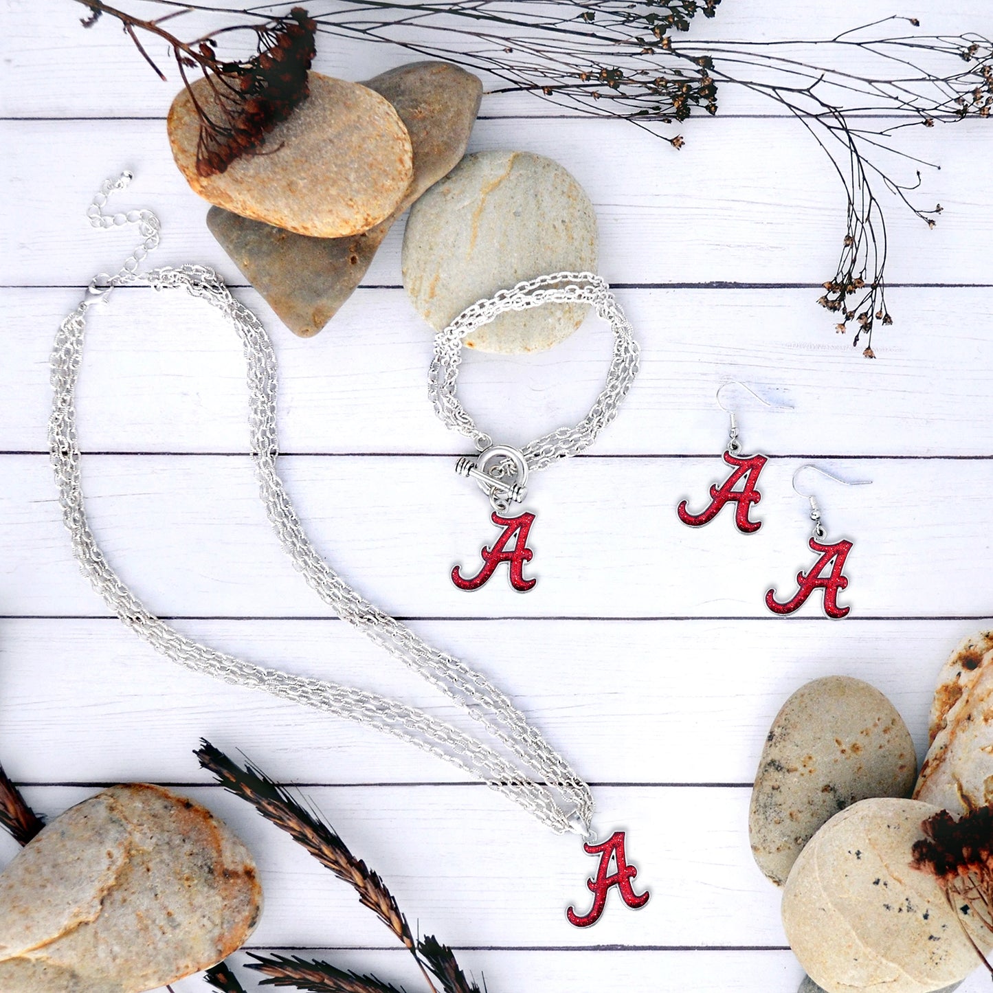 Alabama Gameday Glitter Bracelet - Fan Sparkle