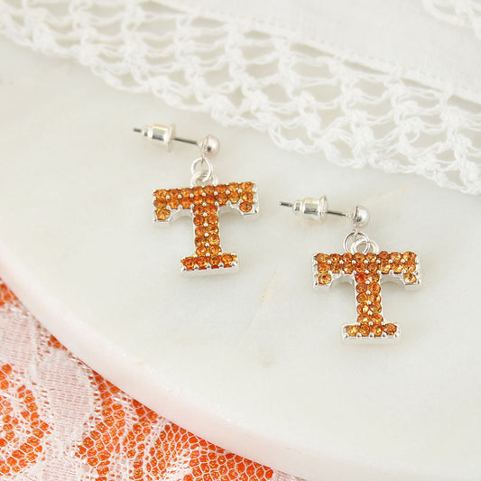 Tennessee Crystal Logo Earrings