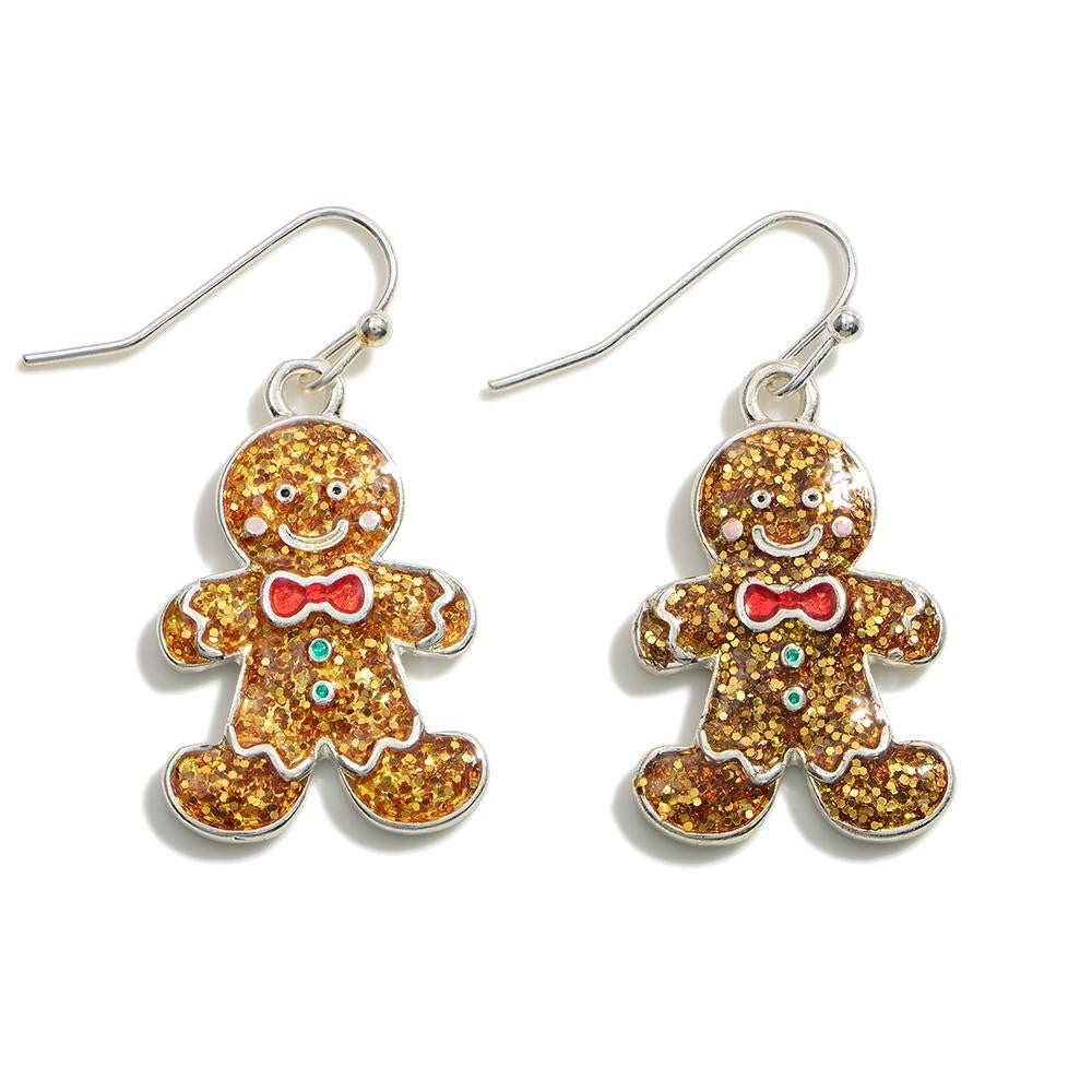 Gingerbread Man Earring - Fan Sparkle