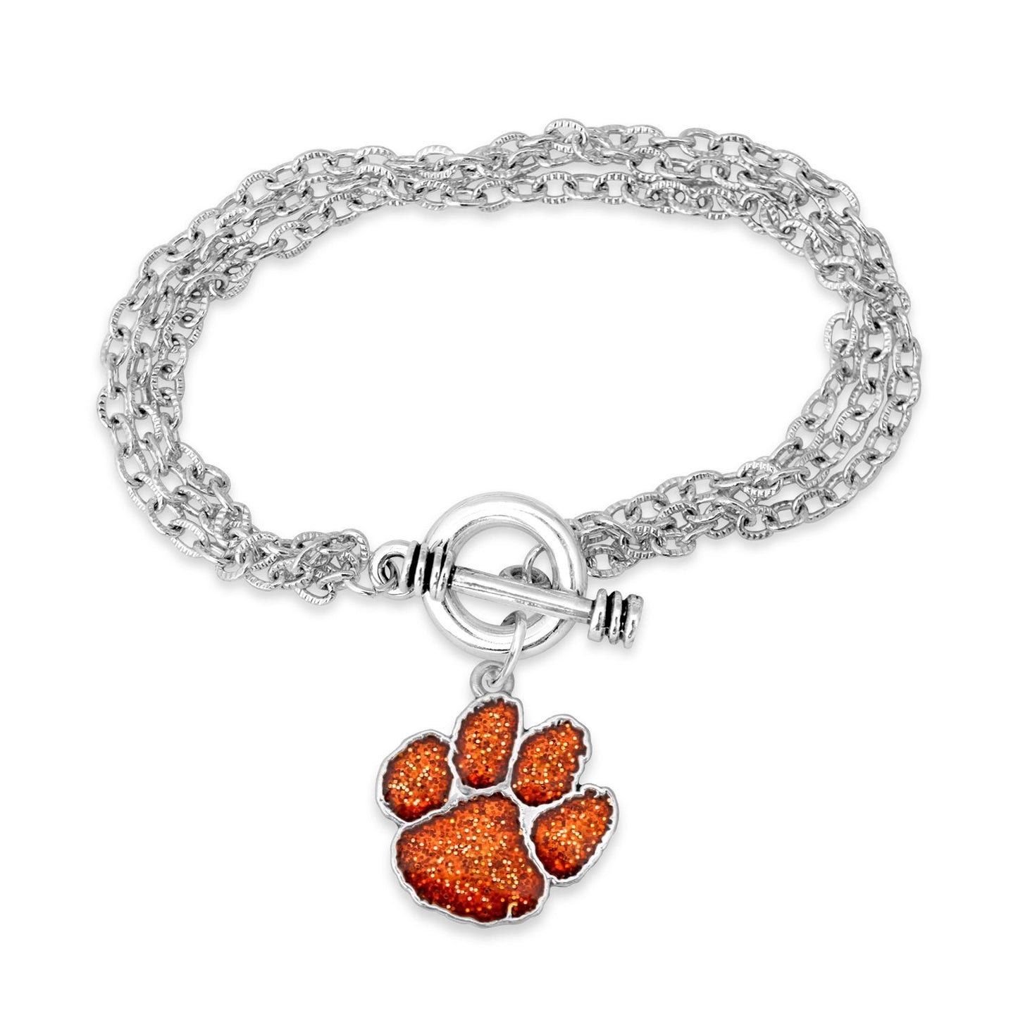 Clemson Gameday Glitter Bracelet - Fan Sparkle