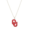 Oklahoma Logo Necklace - Fan Sparkle