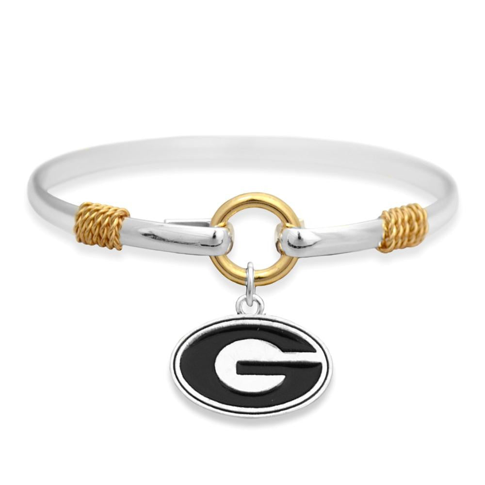 Georgia Logo Bangle Bracelet - Fan Sparkle
