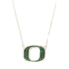 Oregon Rhinestone Crystal Logo Necklace - Fan Sparkle