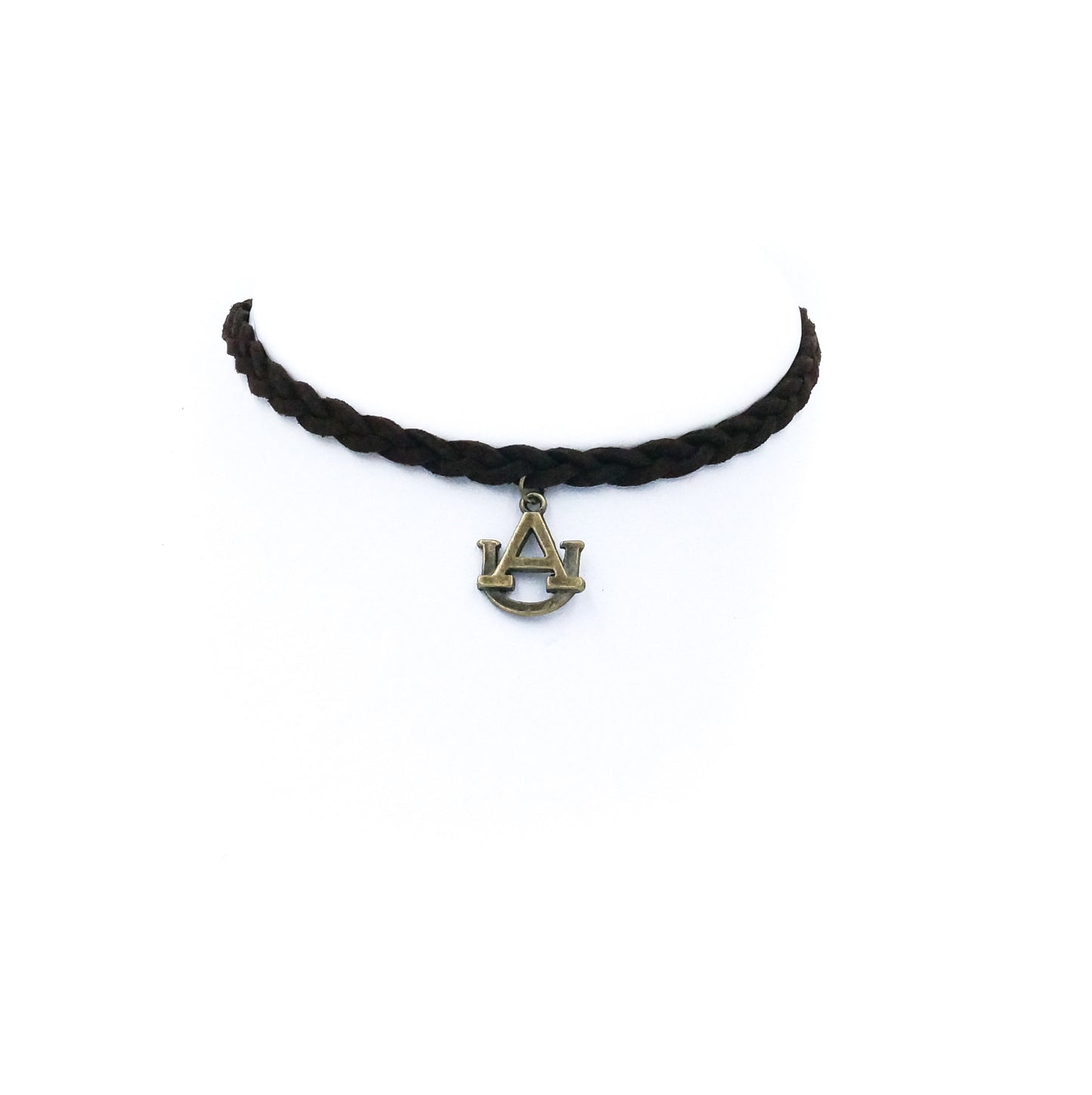 Auburn Braided Suede Choker - Fan Sparkle