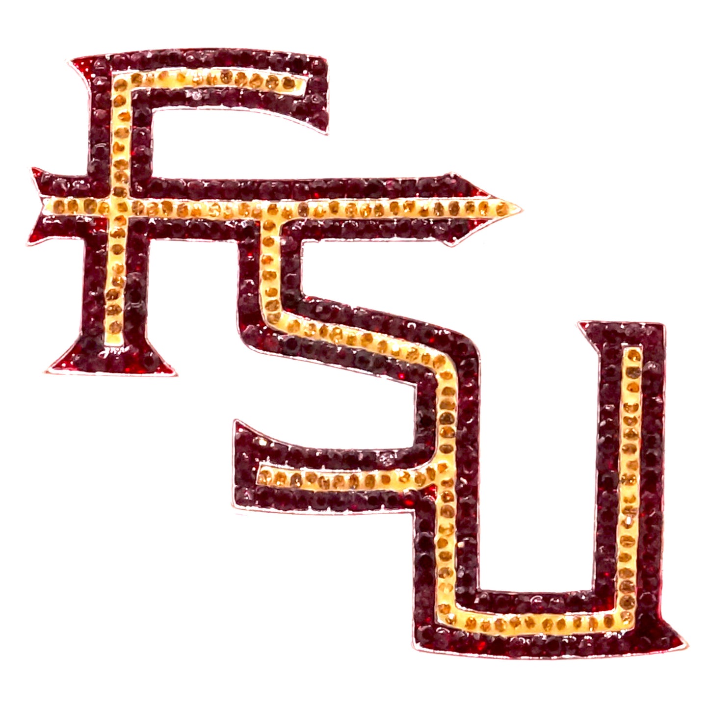 FSU Rhinestone Crystal Pin - Fan Sparkle