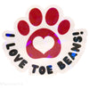 I Love Toe Beans Sticker - Fan Sparkle