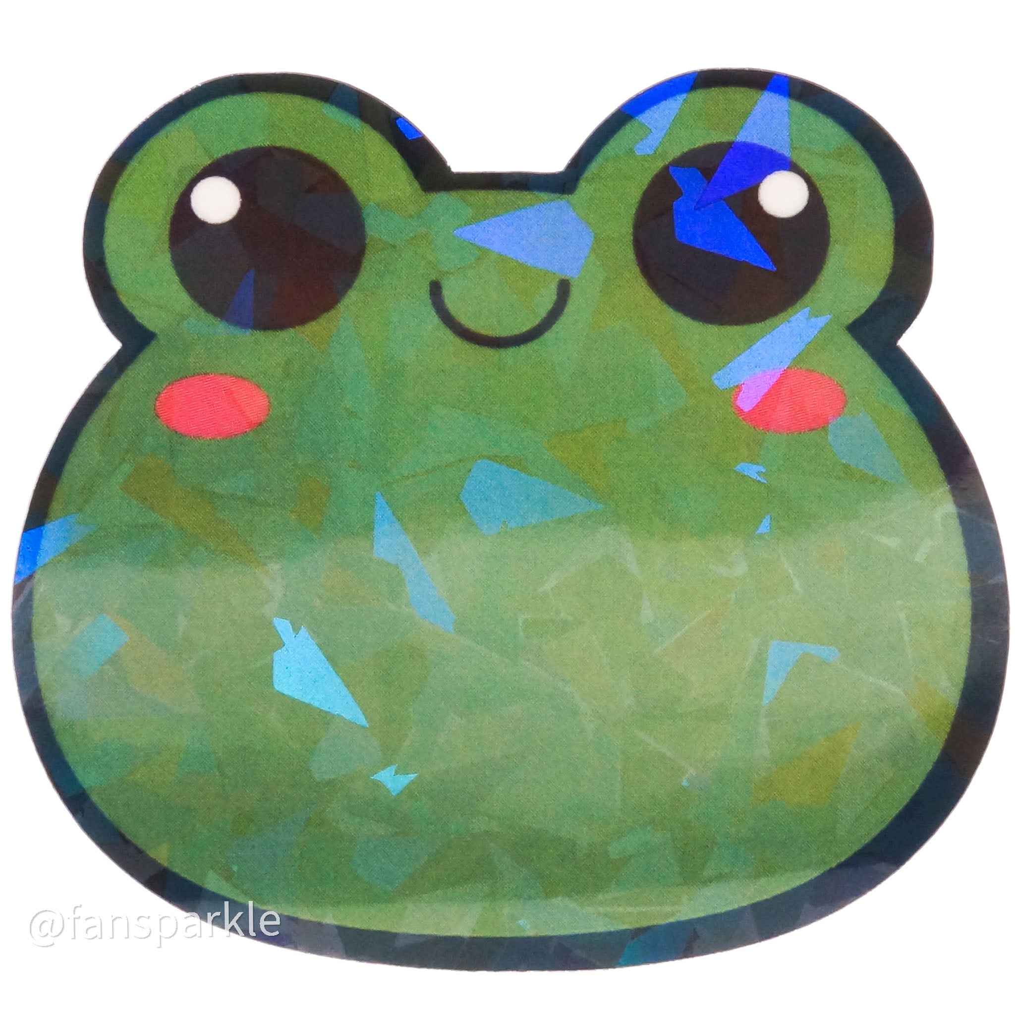 Kawaii Frog Sticker – Fan Sparkle