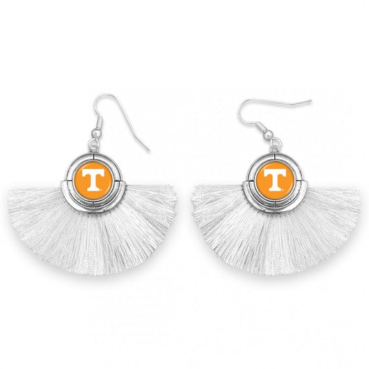 Tennessee Tassel Fan Earrings - Fan Sparkle