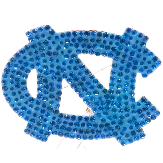 UNC Rhinestone Crystal Pin - Fan Sparkle