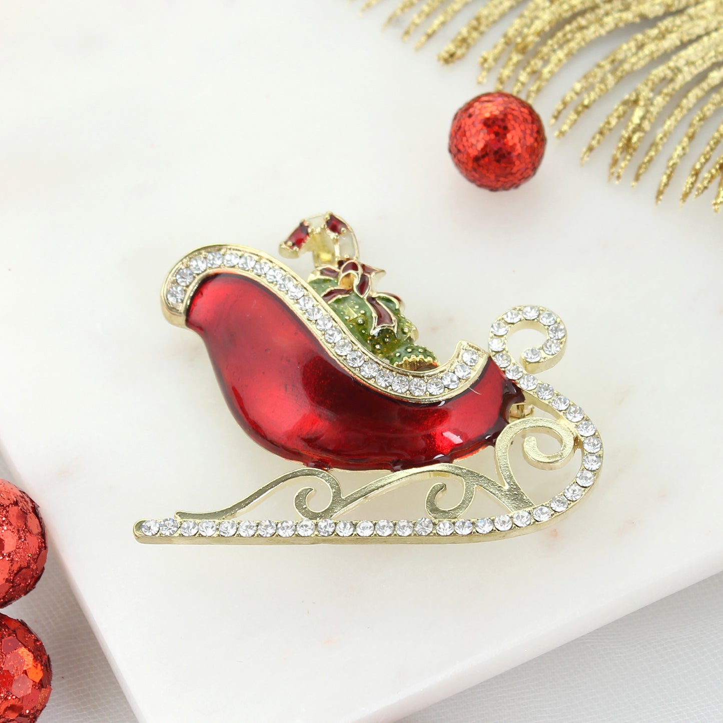 Christmas Sleigh Pin/Pendant