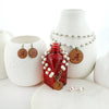 Alabama Logo Wood Disc Earrings