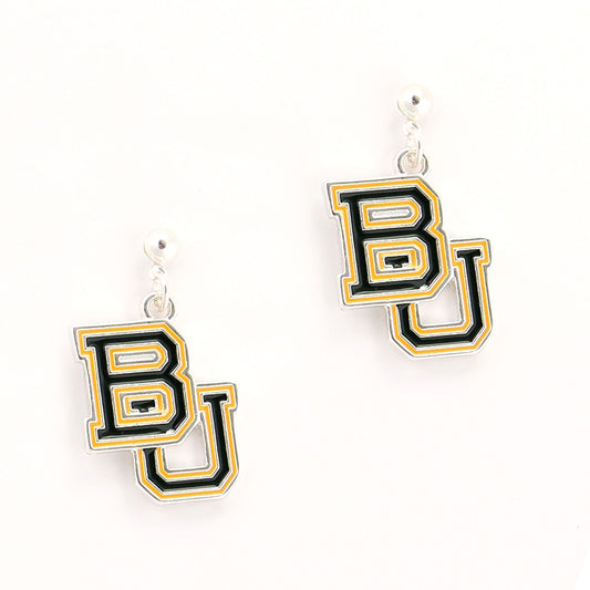 Baylor Enamel Logo Earrings