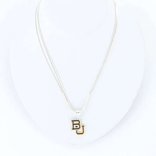 Baylor Enamel Logo Necklace