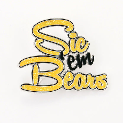 Baylor "Sic'em Bears" Slogan Pin