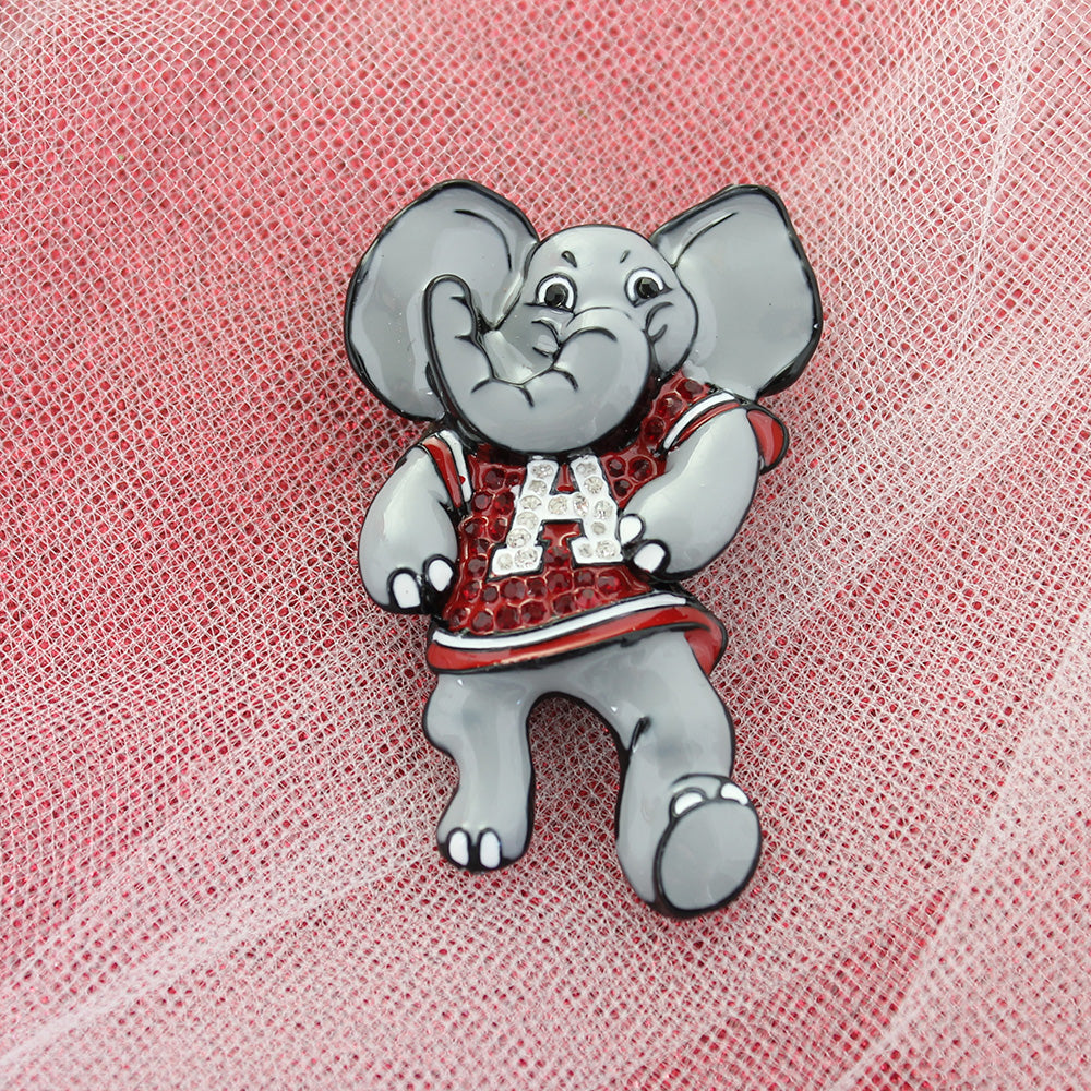 Alabama "Big Al" Crystal Logo Convertible Pin/Pendant