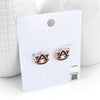 Auburn Enamel Logo Stud Earrings