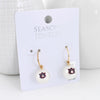 Auburn Logo Pearl Hoop Earrings