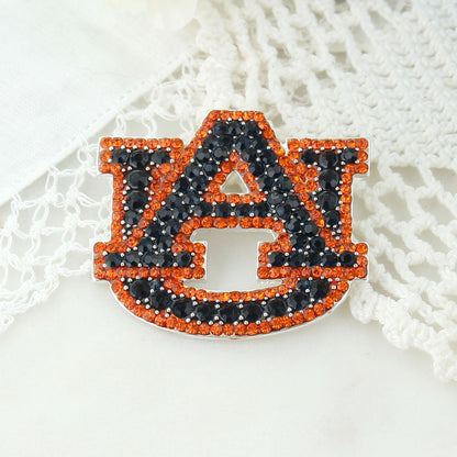 Auburn Crystal Logo Convertible Pin/Pendant