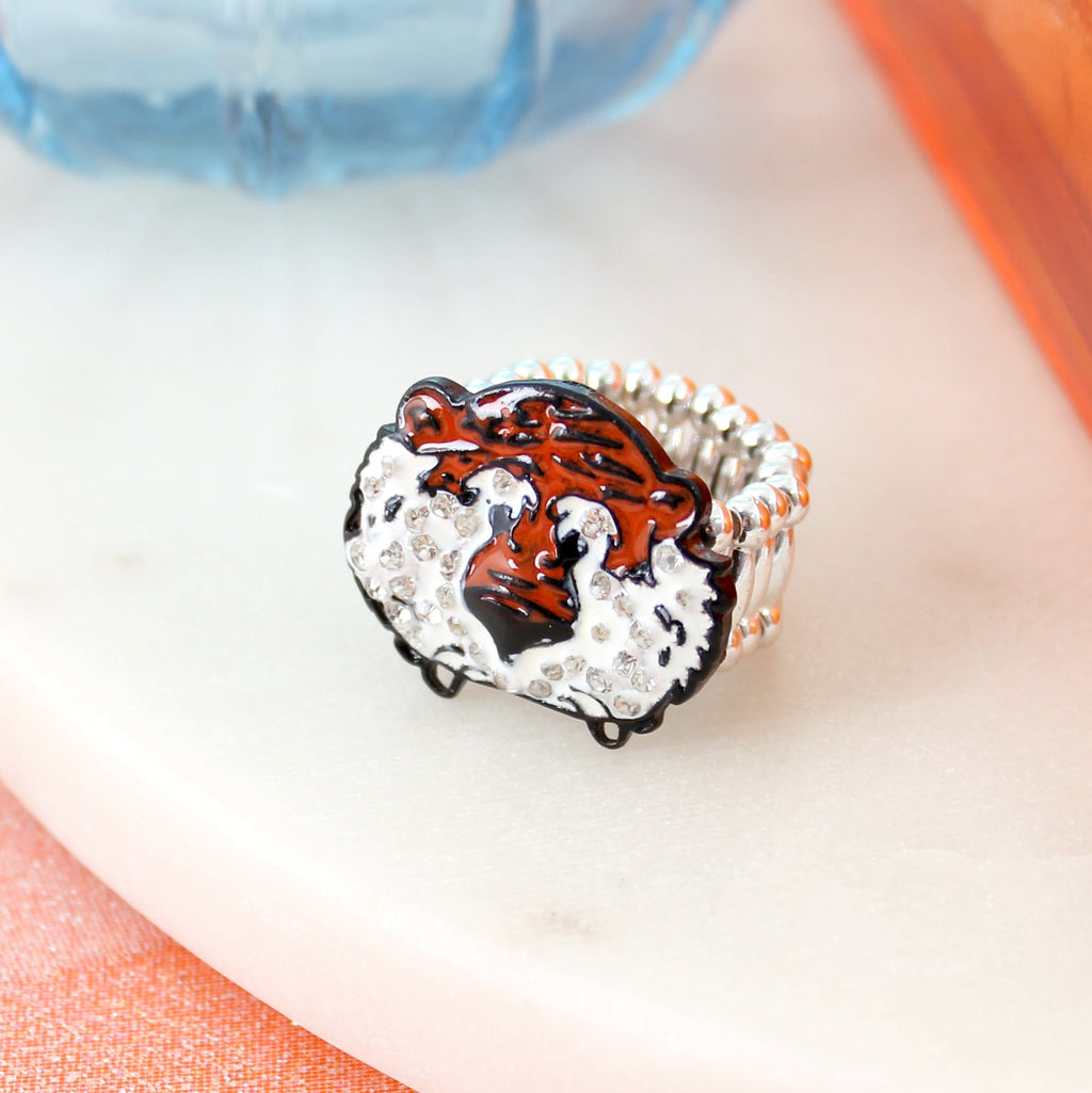 Auburn Aubie Stretch Ring