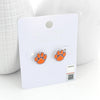Clemson Enamel Logo Stud Earrings