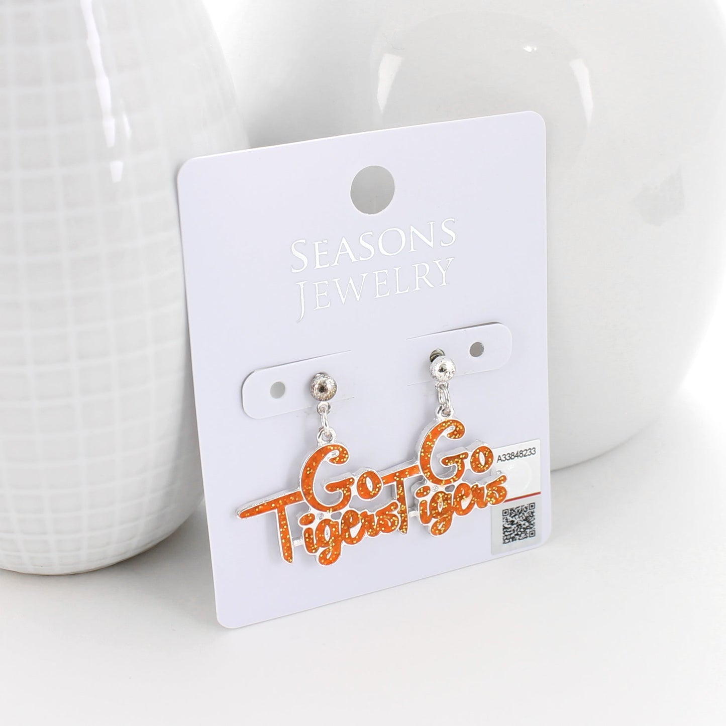 Clemson Slogan Earrings
