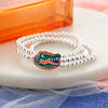 Florida Glitter Enamel Logo Stretch Bracelet Set