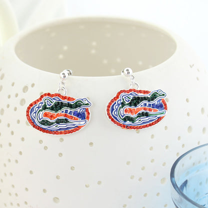 Florida Gator Crystal Earrings