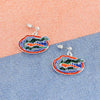Florida Gator Crystal Earrings