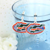 Florida Gator Crystal Earrings