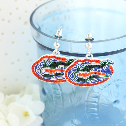 Florida Gator Crystal Earrings