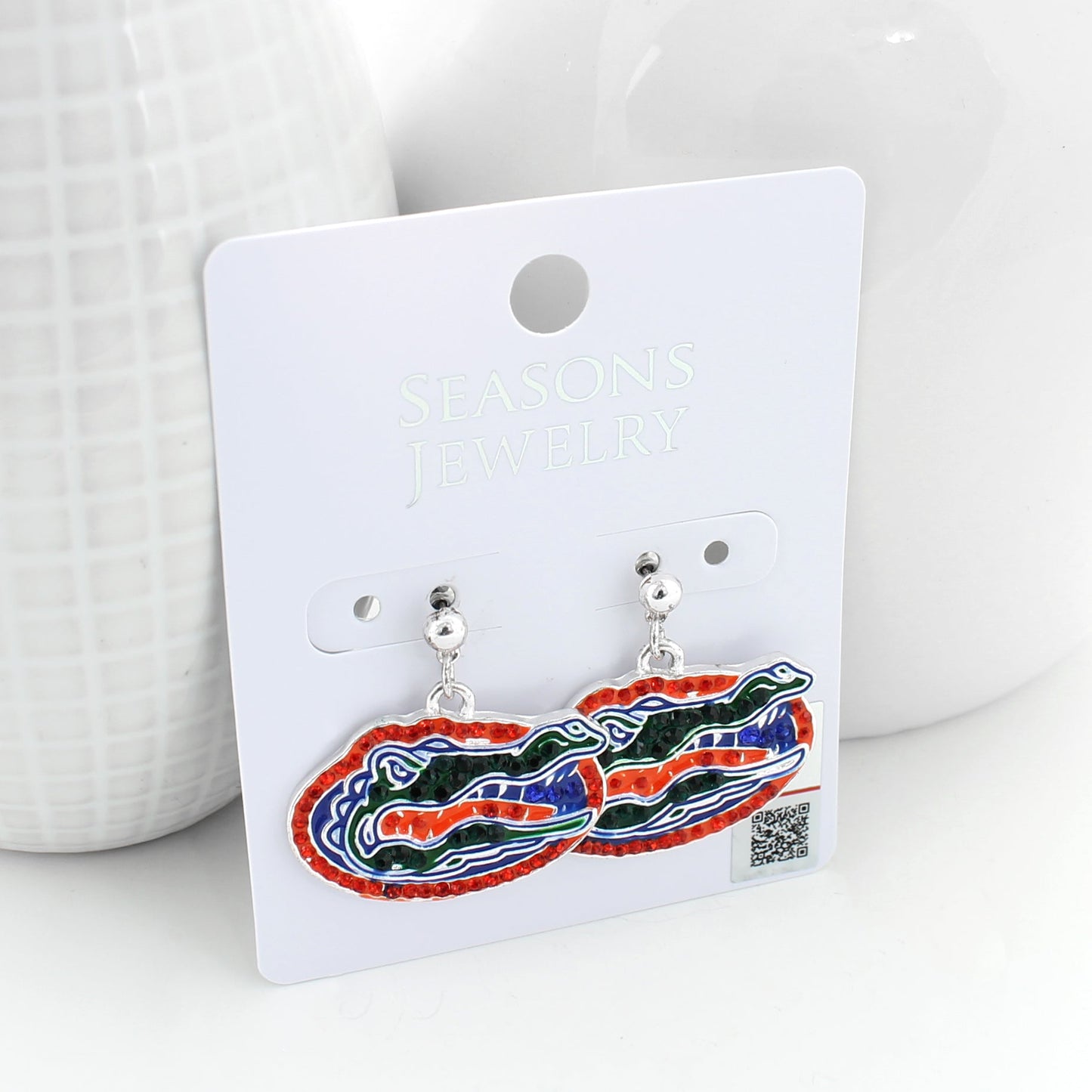 Florida Gator Crystal Earrings
