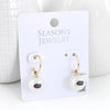 Florida Pearl Logo Hoop Earrings