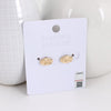 Florida Shiny Gold Logo Stud Earrings