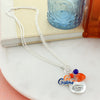 Florida Logo Disc & Slogan Cluster Convertible Necklace