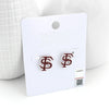 Florida State Enamel Logo Stud Earrings
