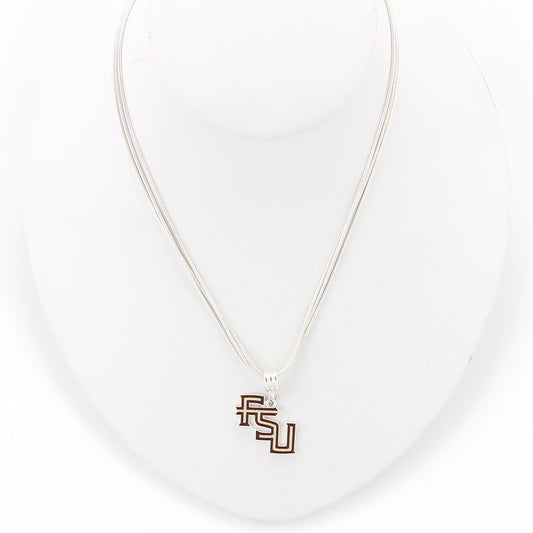 Florida State Enamel Logo Necklace