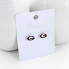 Georgia Enamel Logo Stud Earrings