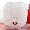 16” Georgia Glitter Enamel Logo Necklace