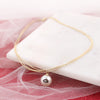 18” Georgia Gold & Pearl Logo 3-Strand Necklace