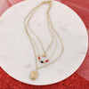 Georgia Gold & Tube Bead Trio Necklace Set