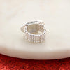 Georgia Crystal Logo Stretch Ring