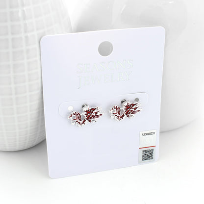 South Carolina Enamel Logo Stud Earrings