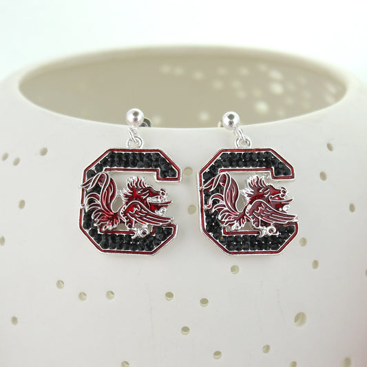 South Carolina Crystal Logo Earring