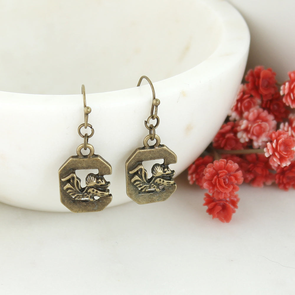 South Carolina Vintage Logo Earrings